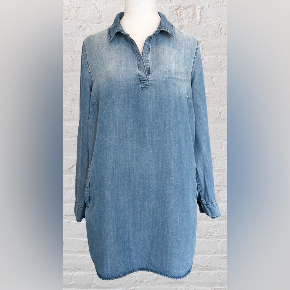 VELVET HEART 'Macey' Women's Tunic Shirt Blue Denim Dress Sz S Western Cowgirl